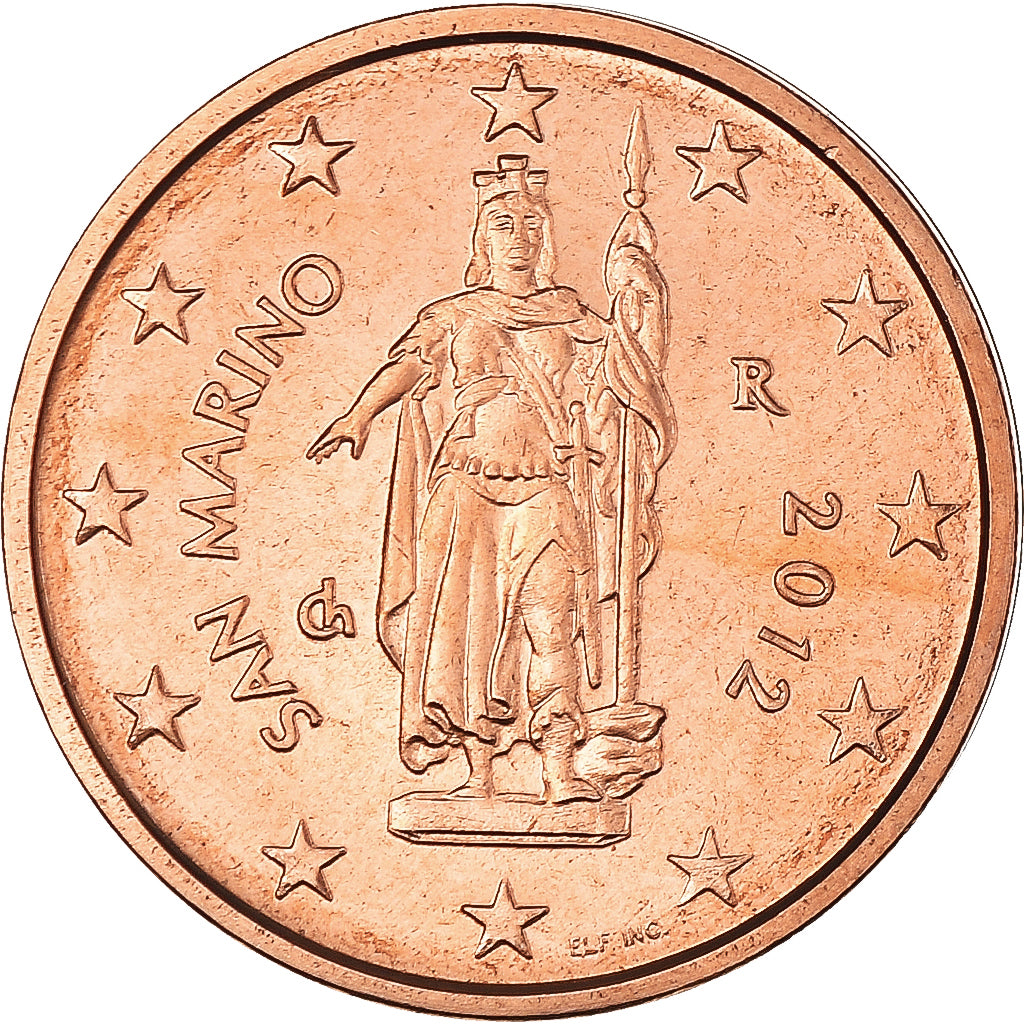 San Marino,
2 eurocenty,
2012