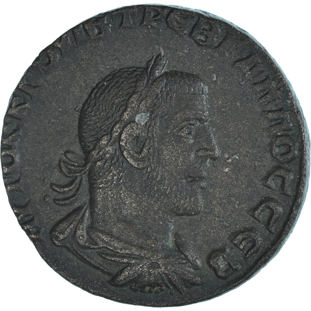 Moneta,
Trebonian Gallus,
Brąz Æ