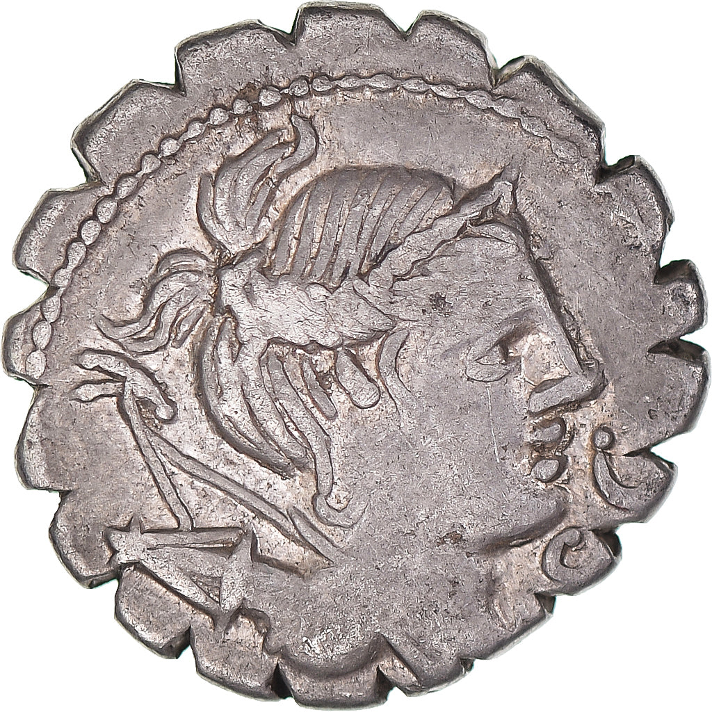 Moneta,
Ti. Klaudiusz Ti. F. Ap. N. Neron,
Denar Serratus