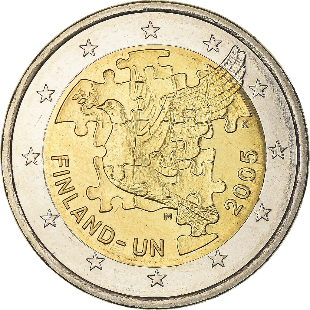 Finlandia,
2 euro,
60. Jahrestag