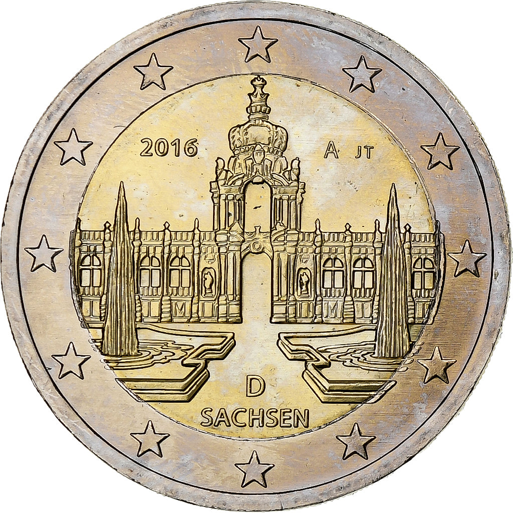 DEUTSCHLAND - BUNDESREPUBLIK,
2 euro,
Saksonia