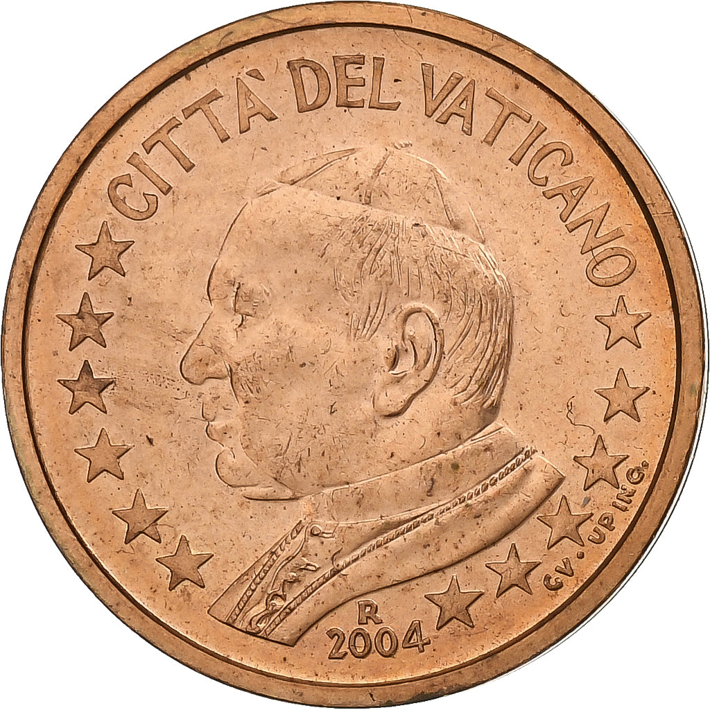 Watykan,
2 eurocenty,
Jan Paweł II