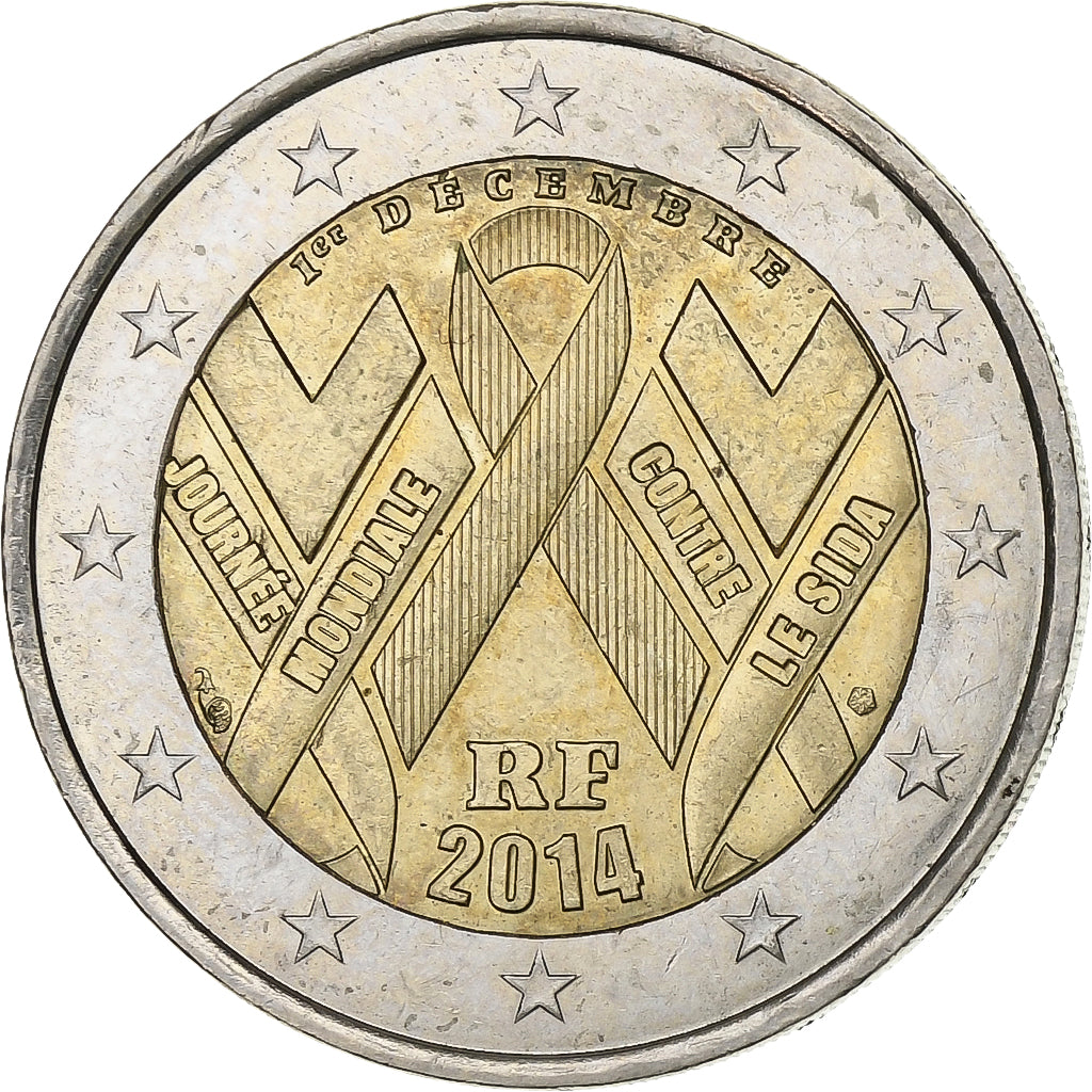 Francja,
2 euro,
70. Jahrestag des Tages