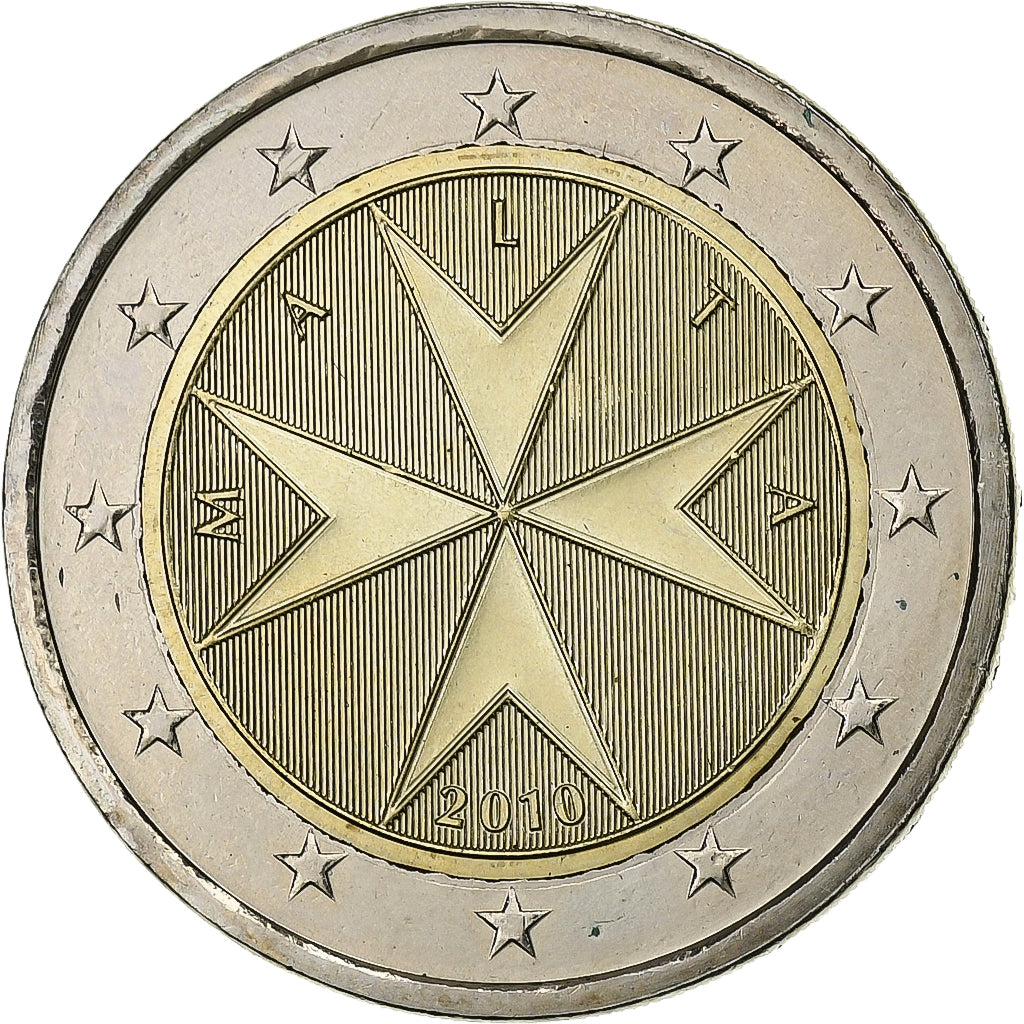 Malta,
2 euro,
2010