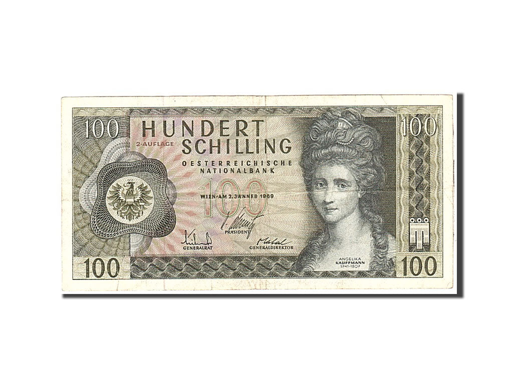 Banknot,
Austria,
100 szylingów