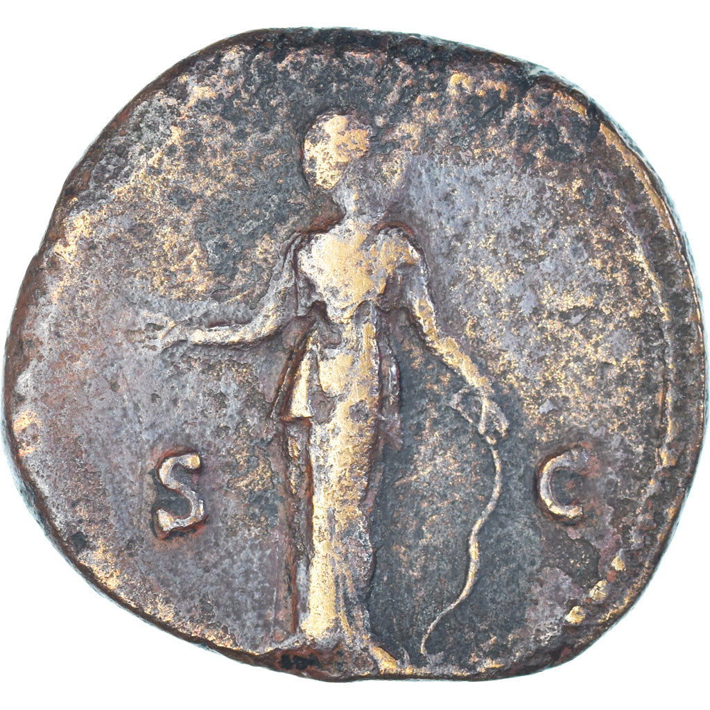 Moneta,
Faustyna II,
Dupondiusz