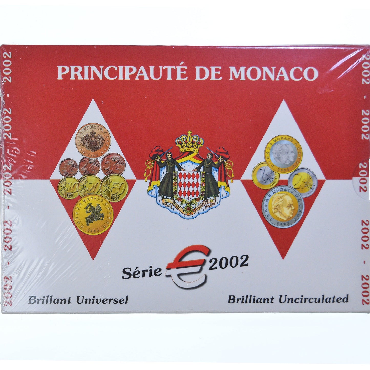 Monako,
Setze 1 ct. - 2 euro,
Rainier III