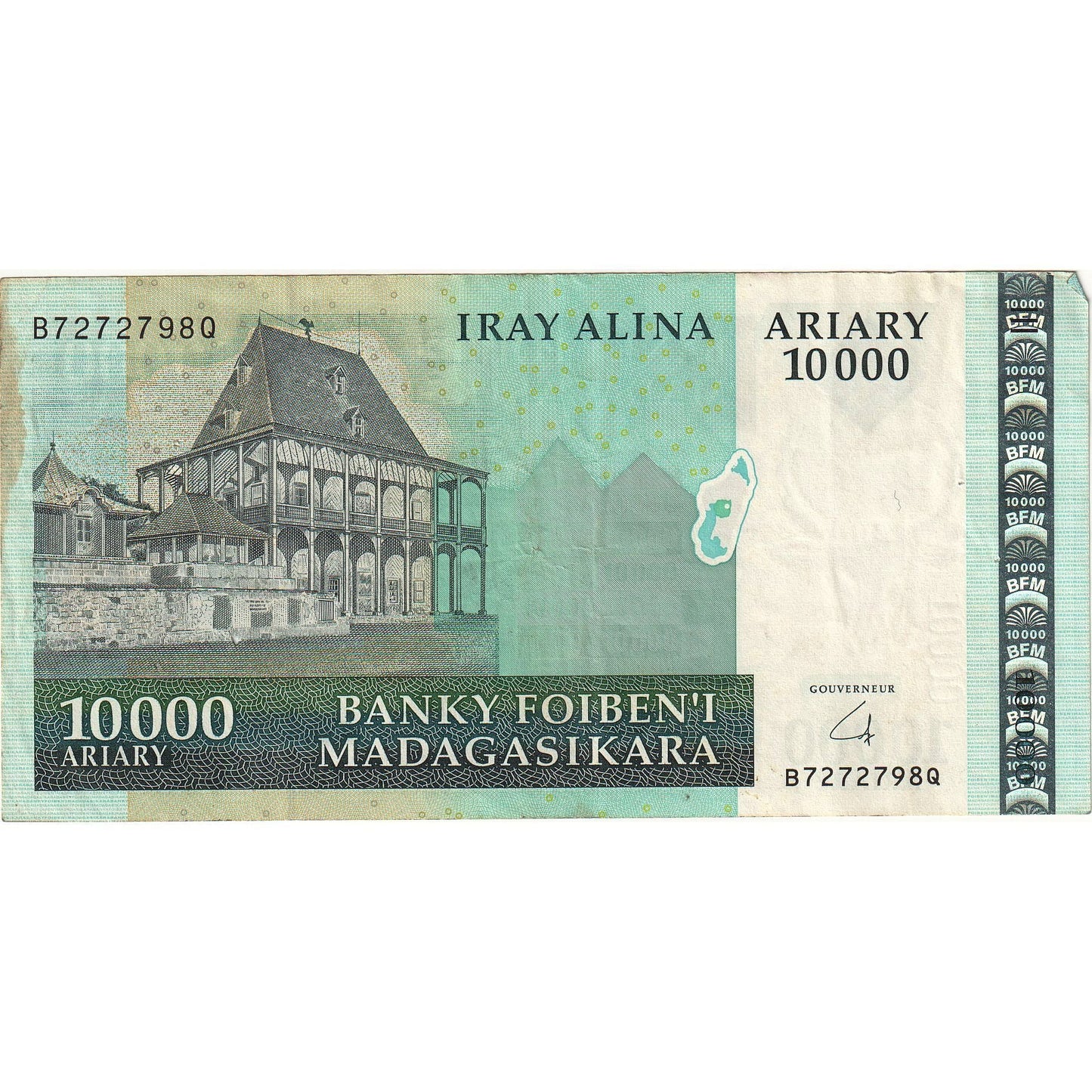 Banknot,
Madagaskar,
10
