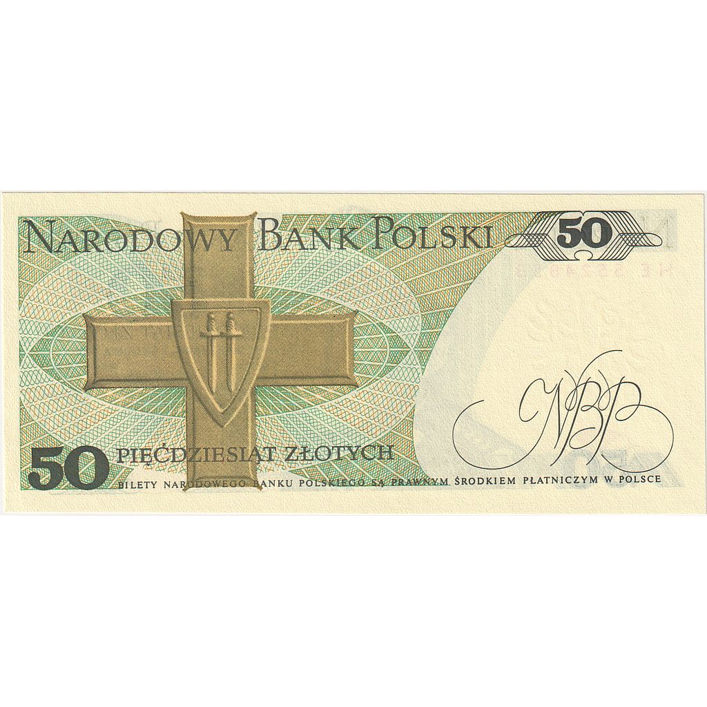 Banknot,
Polska,
50 złotych
