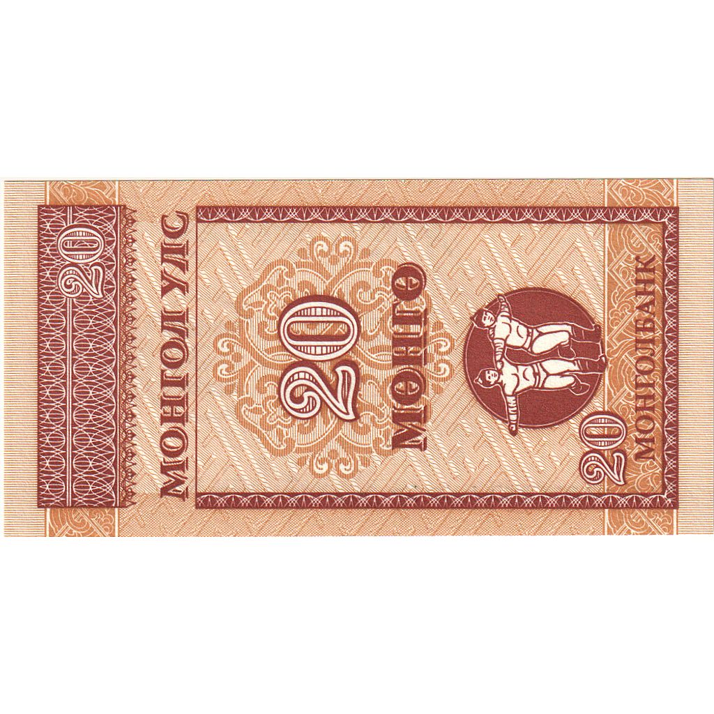 Banknot,
Mongolia,
20 Mongo