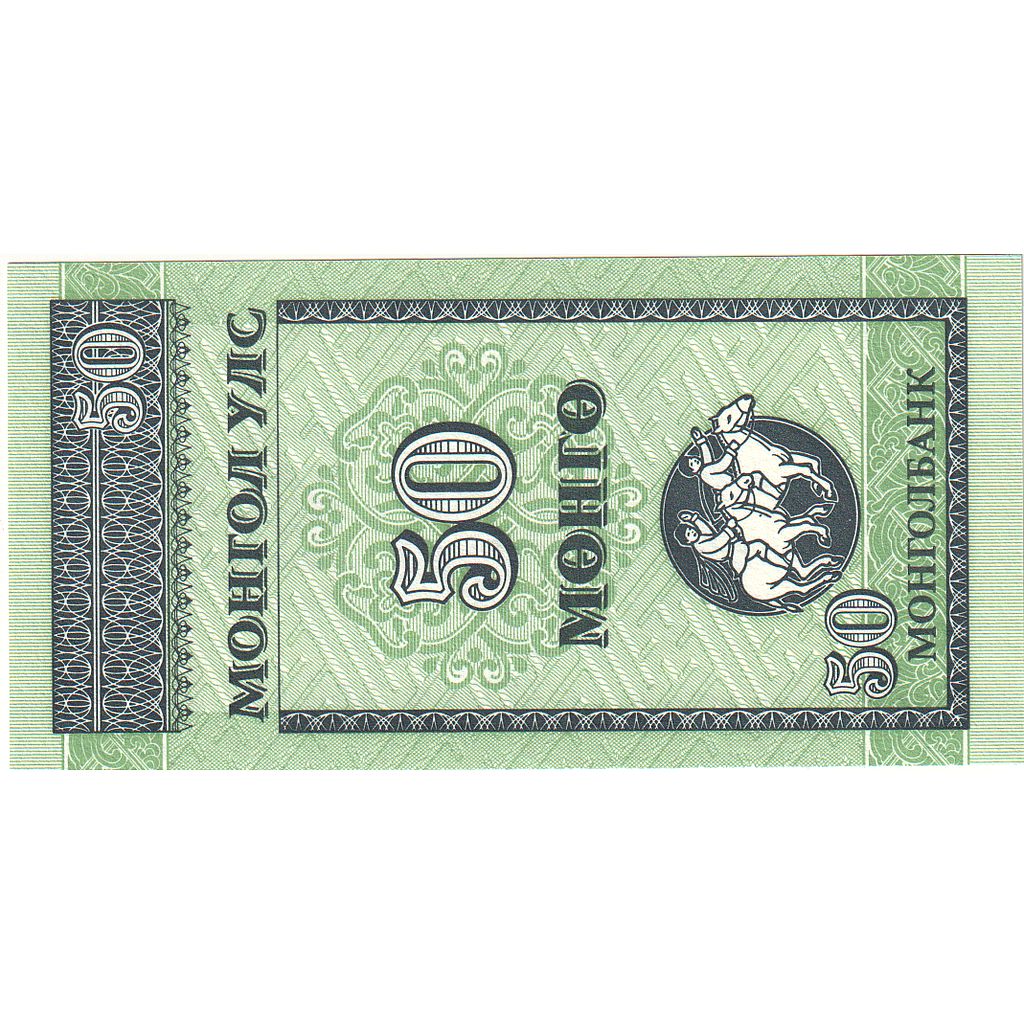 Banknot,
Mongolia,
50 Mongo