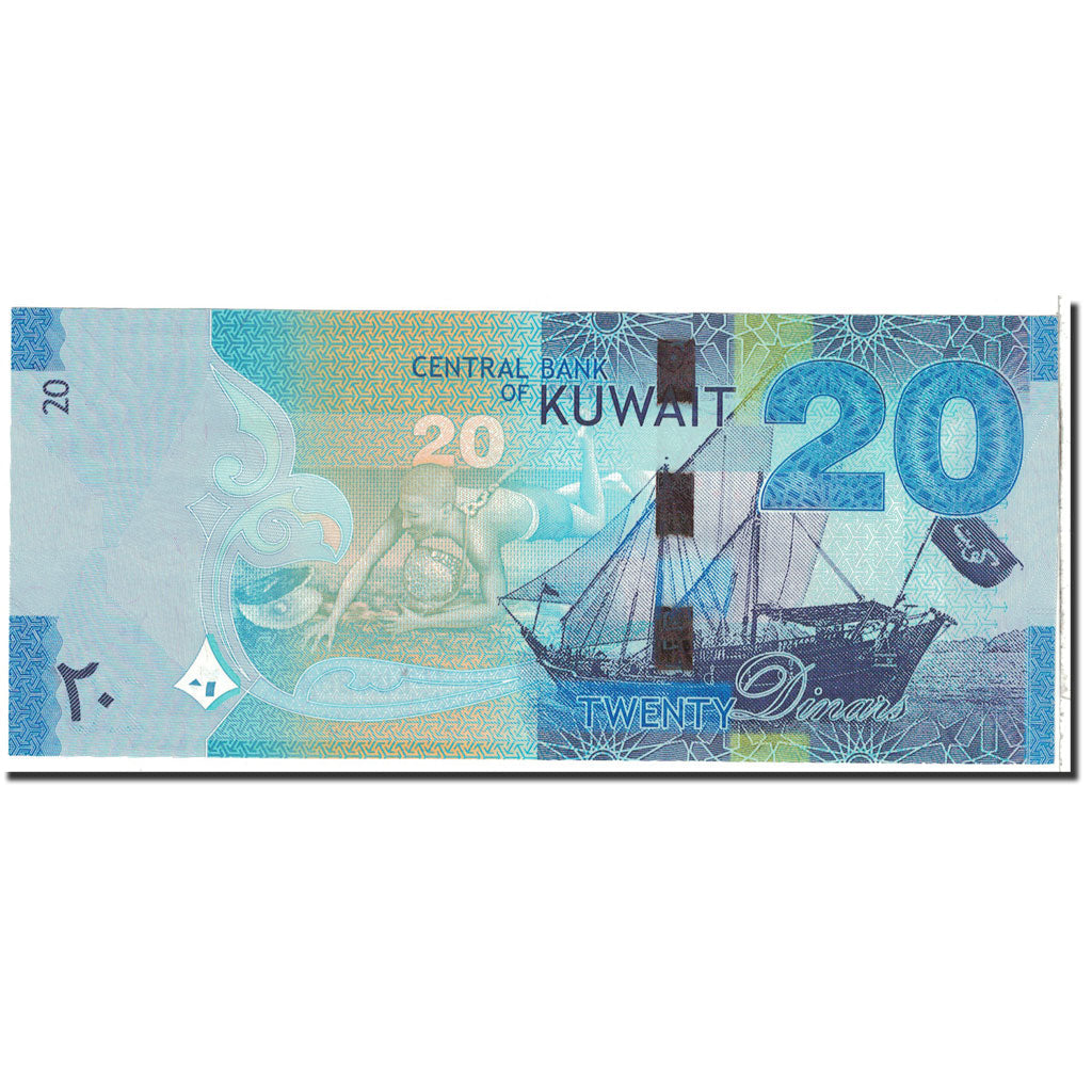 Banknot,
Kuwejt,
20 dinarów