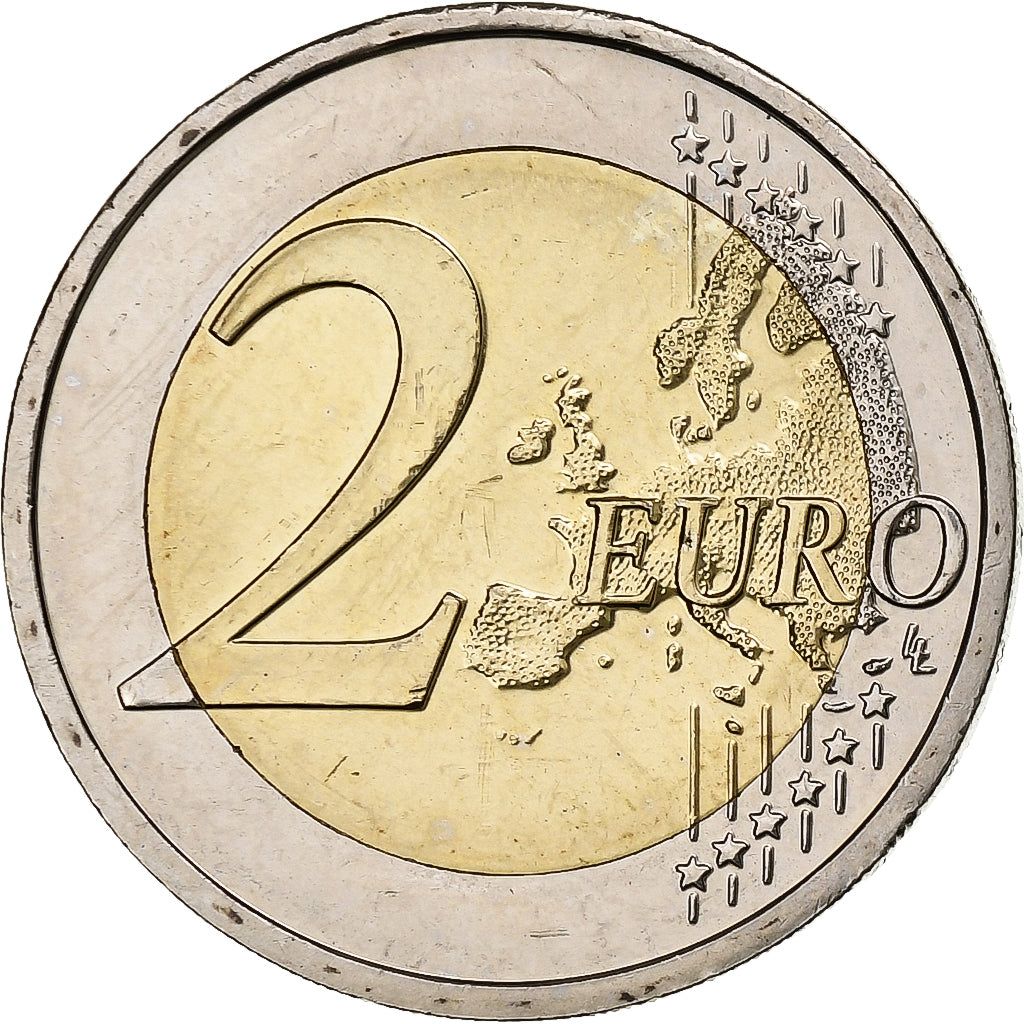 Słowak,
2 euro,
Flagge der Europeischen Union