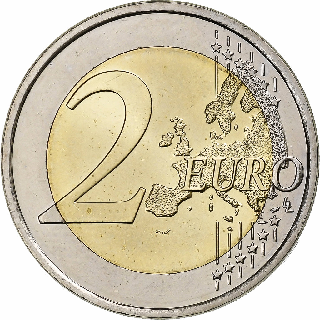 Finlandia,
2 euro,
Flagge der Europeischen Union