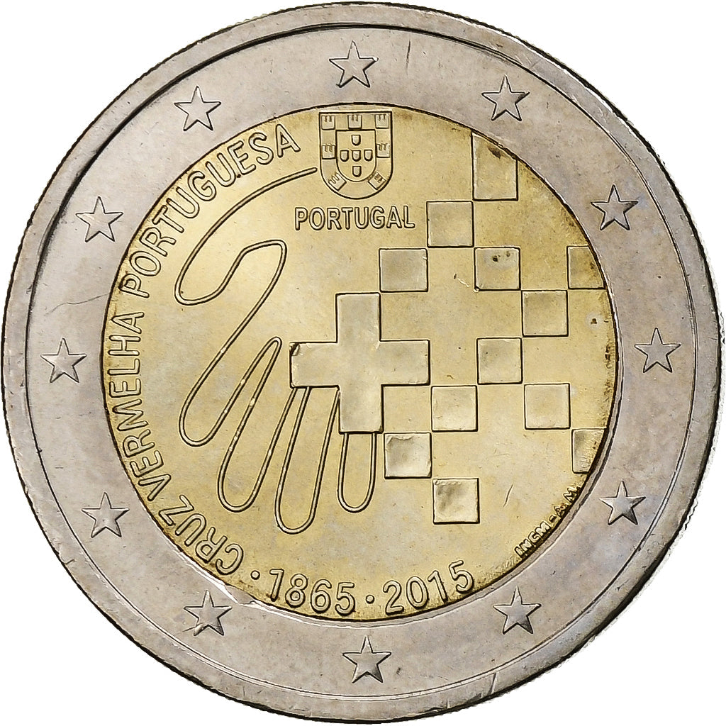 Portugalia,
2 euro,
Portugiesisches Rotes Kreuz