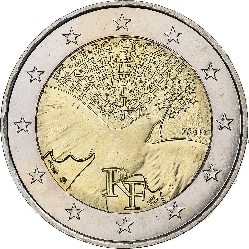 Francja,
2 euro,
Friedena