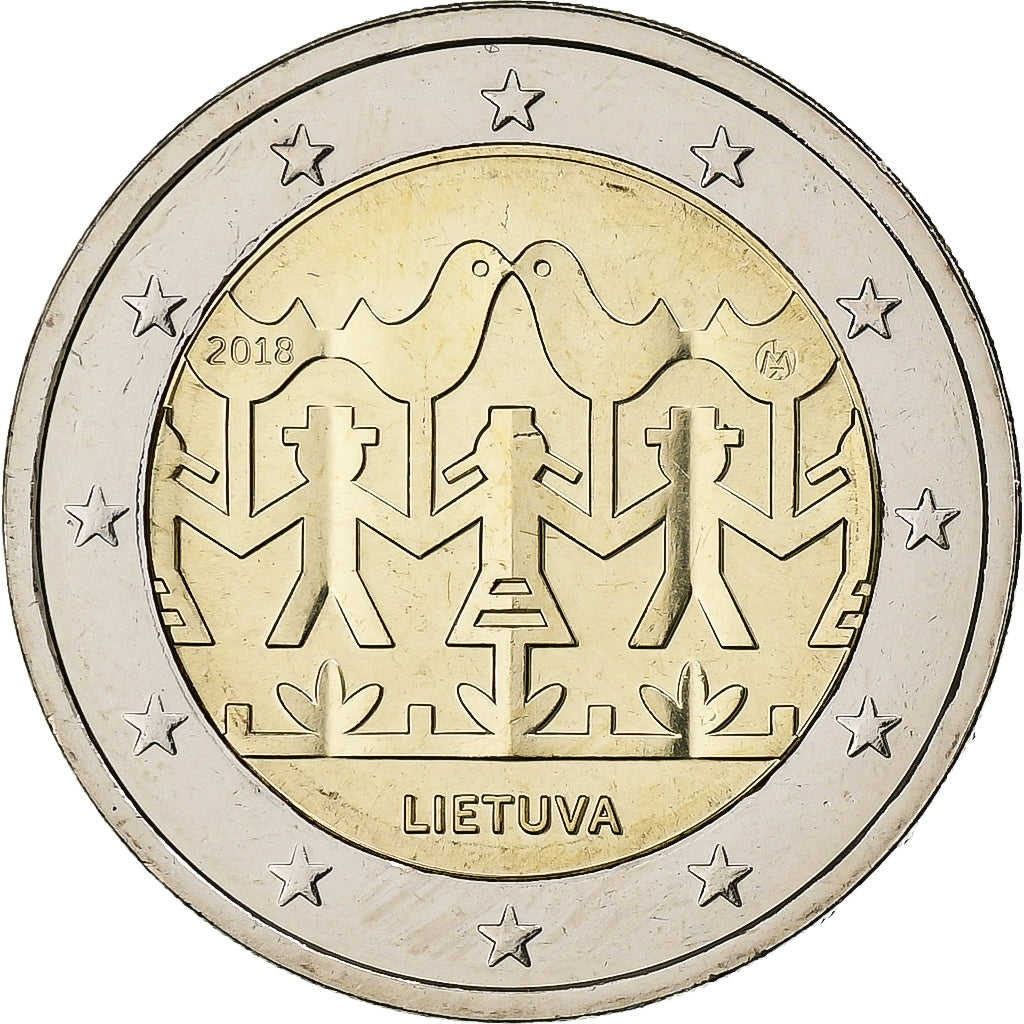 Litwa,
2 euro,
Gesangs- i Tanzfest
