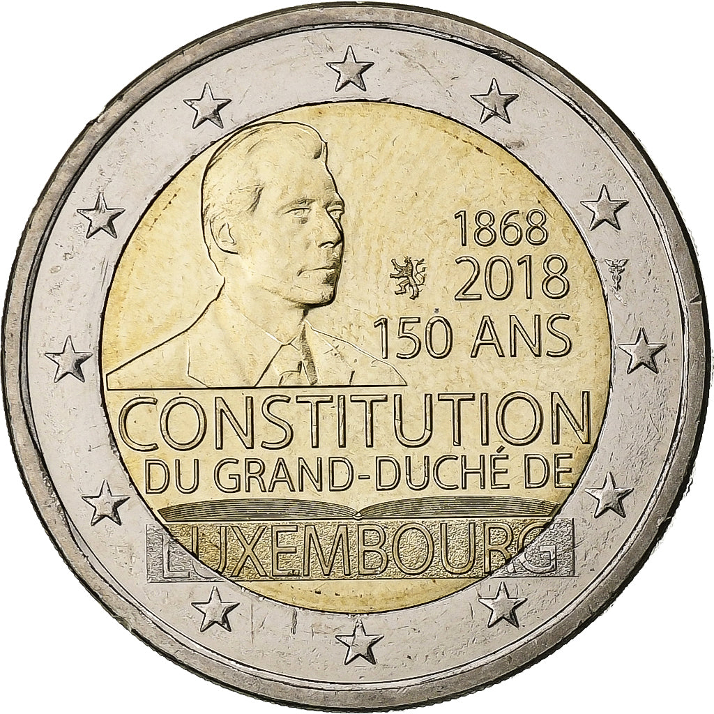 Luksemburg,
2 euro,
Heinrich I. Verfassung von Luxemburg