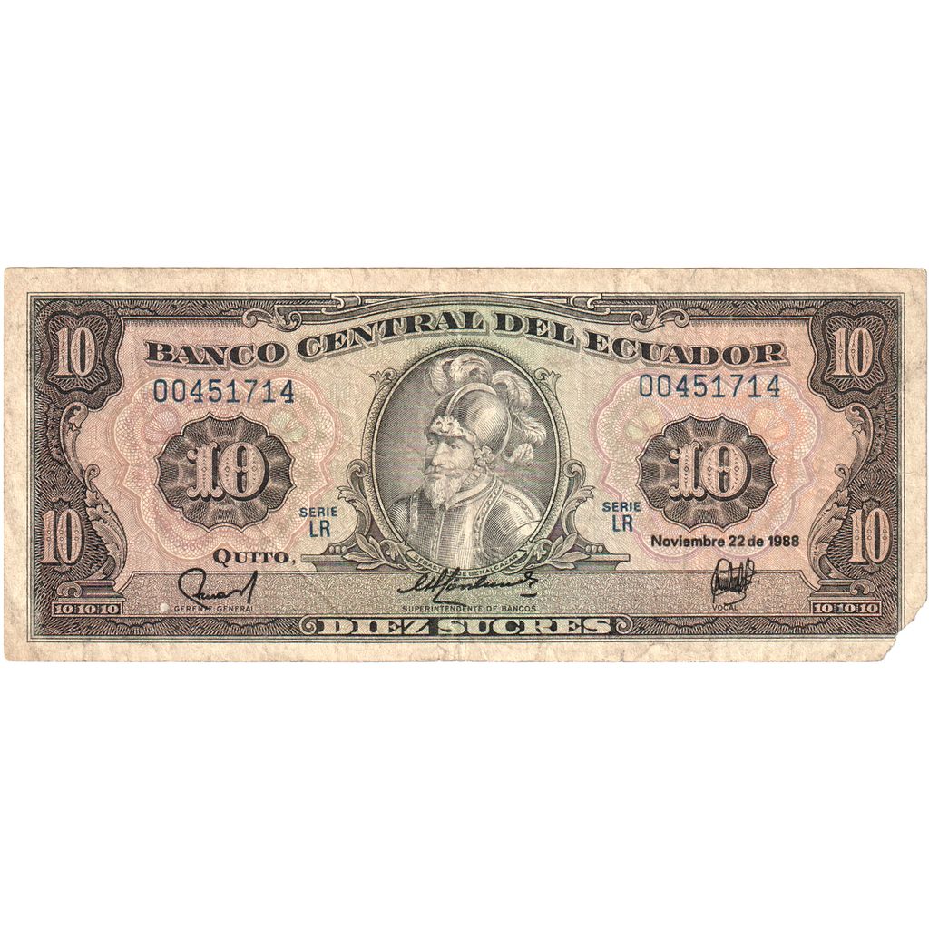 Ekwador,
10 Sucre,
1988