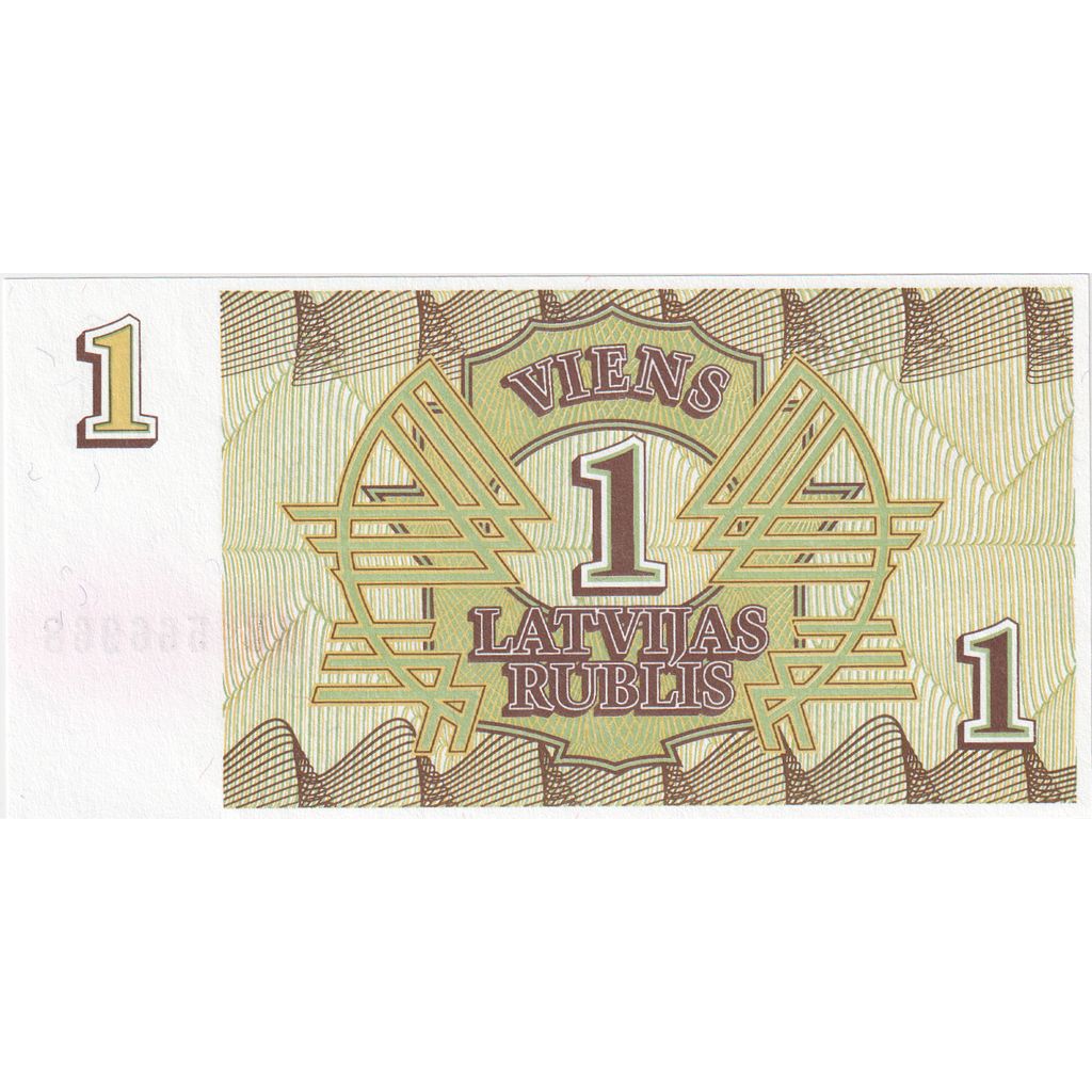 Łotwa,
1 Rublis,
1992
