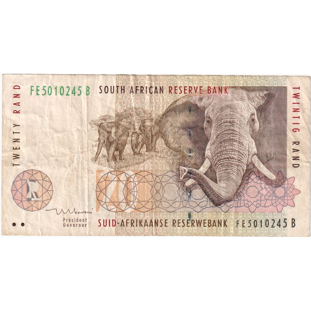 Republika Południowej Afryki,
20 Randów,
VF(30-35)