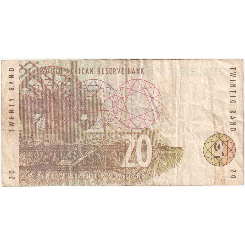 Republika Południowej Afryki,
20 Randów,
VF(30-35)