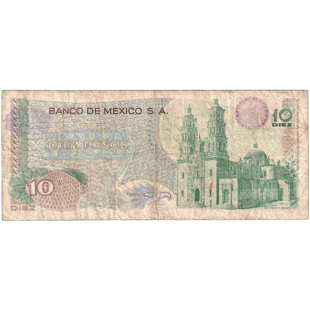 Meksyk,
10 peso,
15.03.1975