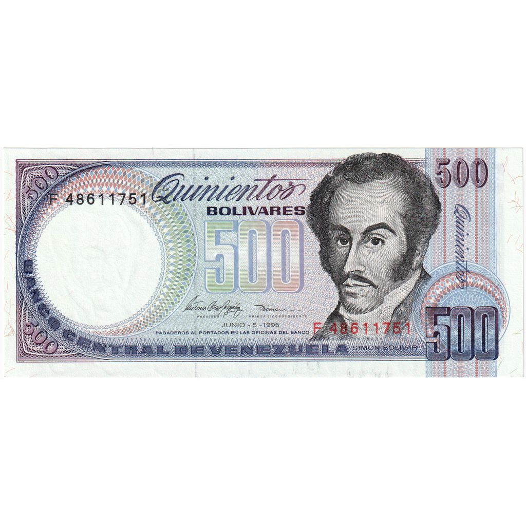 Wenezuela,
500 boliwarów,
1995-06-05