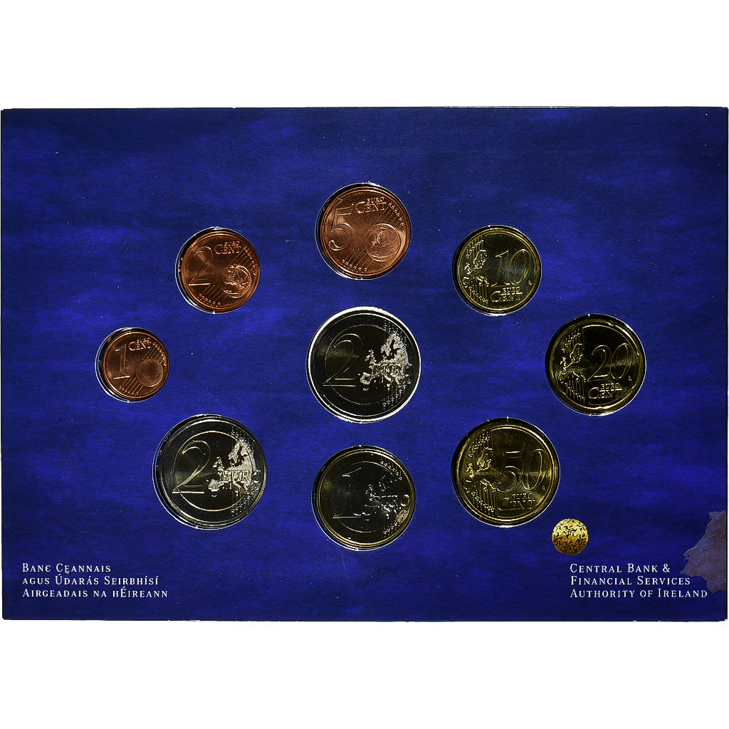 Irlandia,
Setze 1 ct. - 2 Euro + 2 €,
Traité de Rome