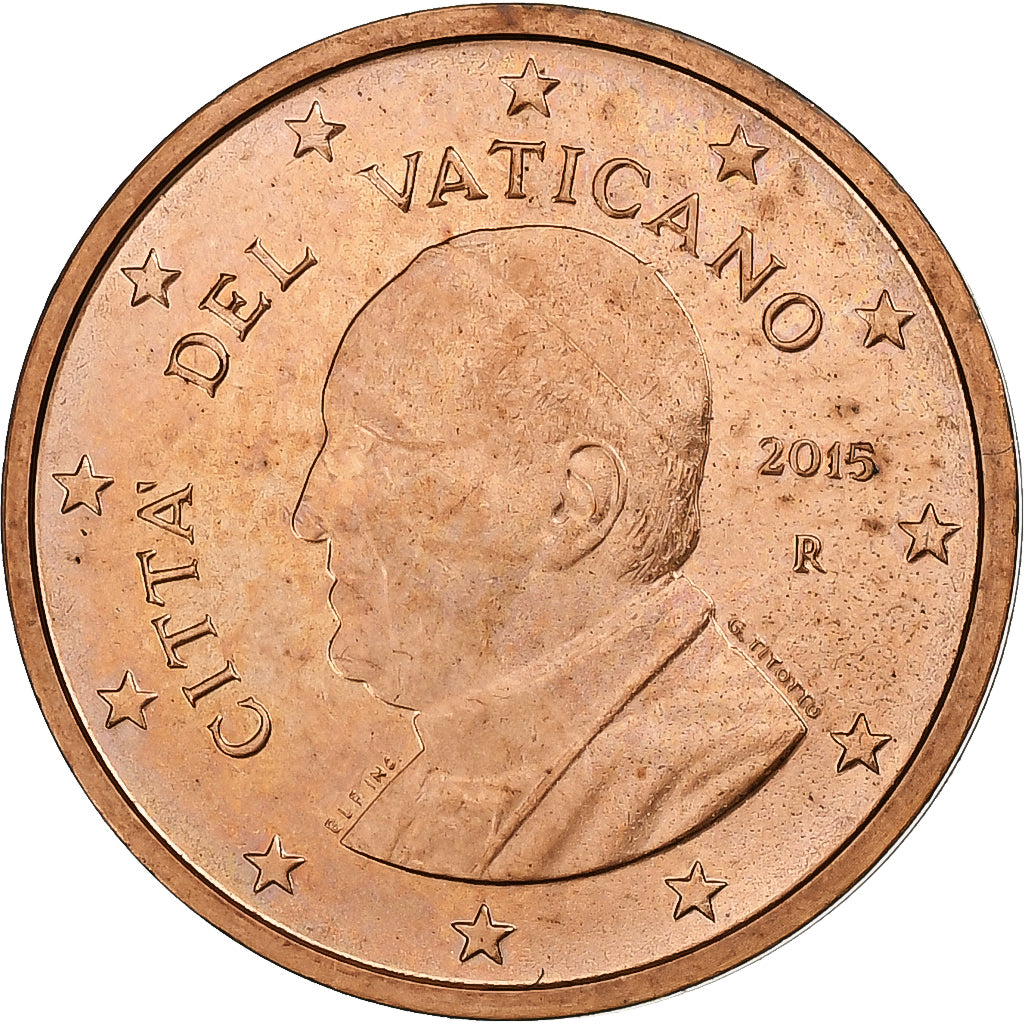 Watykan,
Franciszek,
2 eurocenty