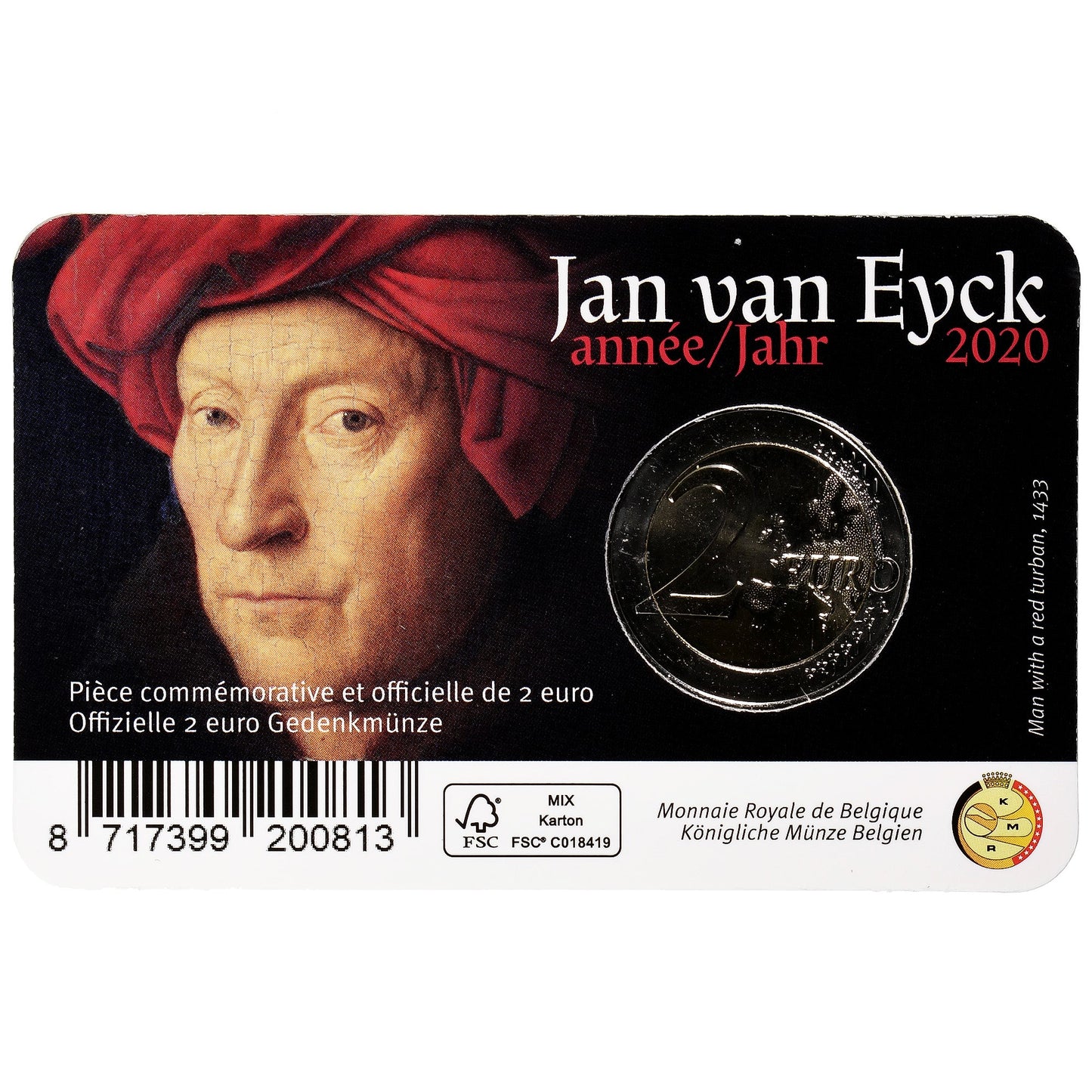 Belgia,
2 euro,
Jana Van Eycka