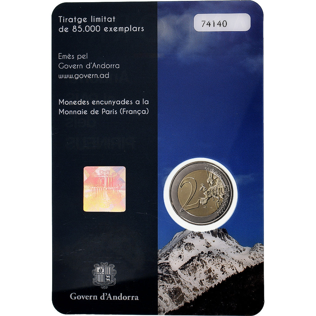 Andora,
2 euro,
Pays des Pyrénées