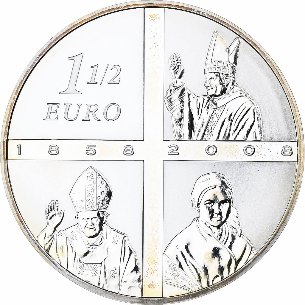 Francja,
1-1/2 Euro,
Lourdes