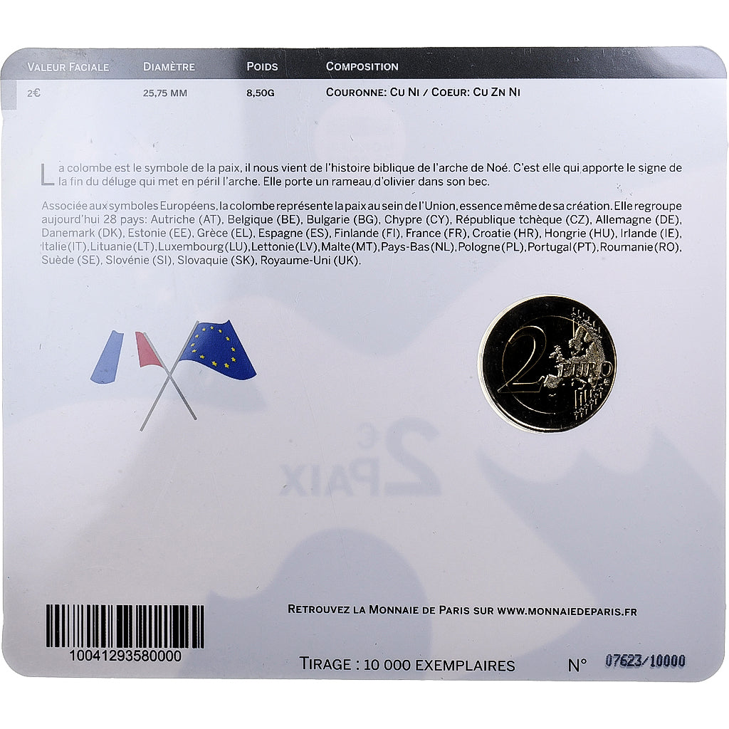 Francja,
2 euro,
Friedena w Europie