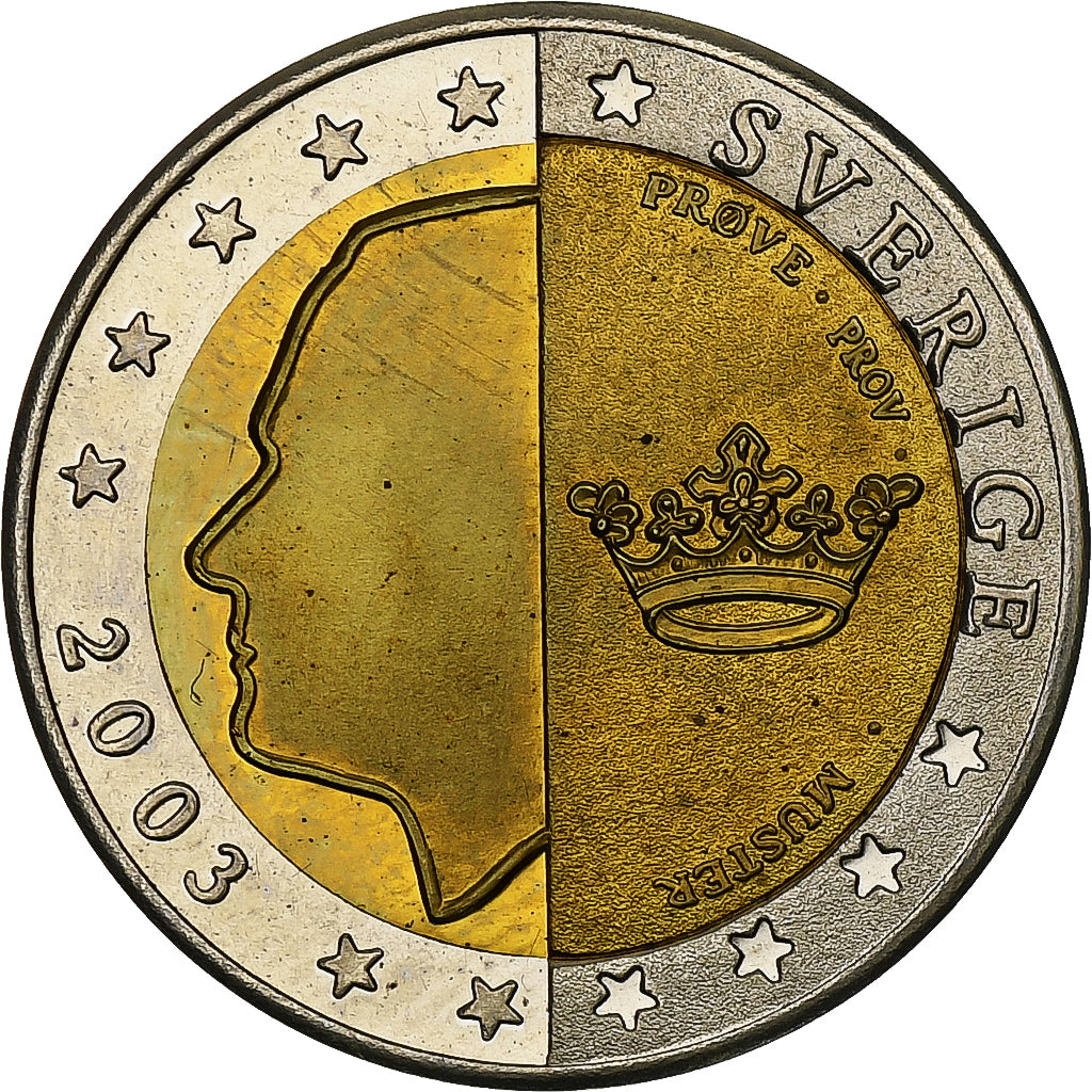 Szwecja,
2 euro,
Fantasie-Euro-Muster