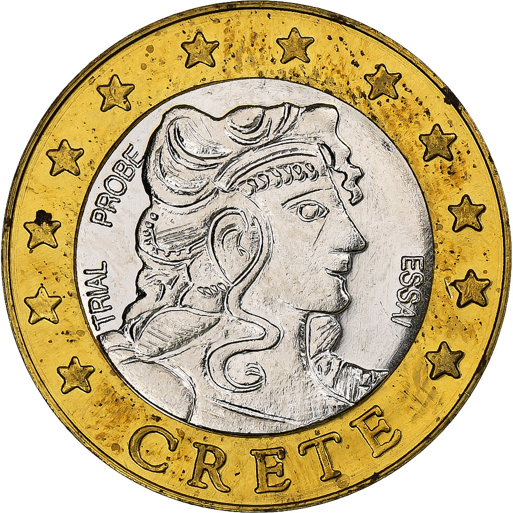 Kreta,
2 euro,
Fantasie-Euro-Muster