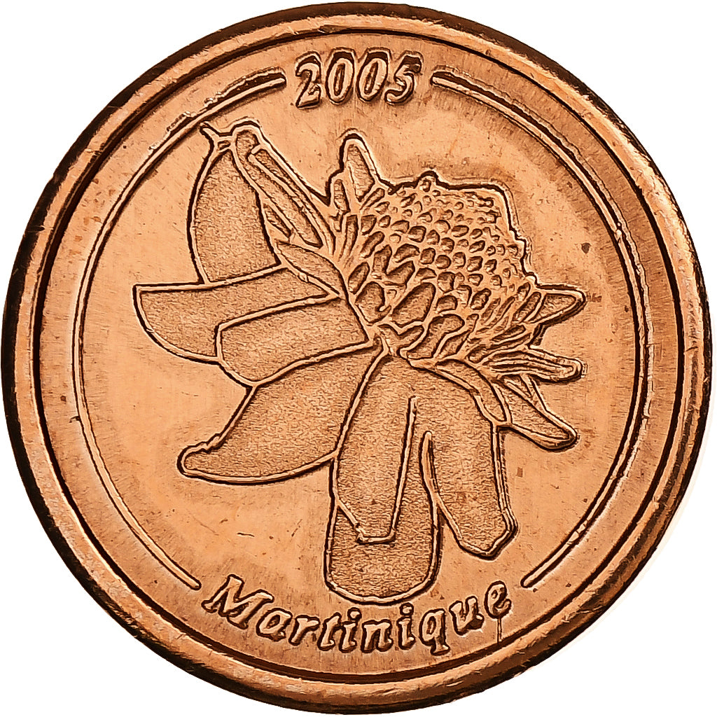 Martynika,
2 eurocenty,
Fantasie-Euro-Muster