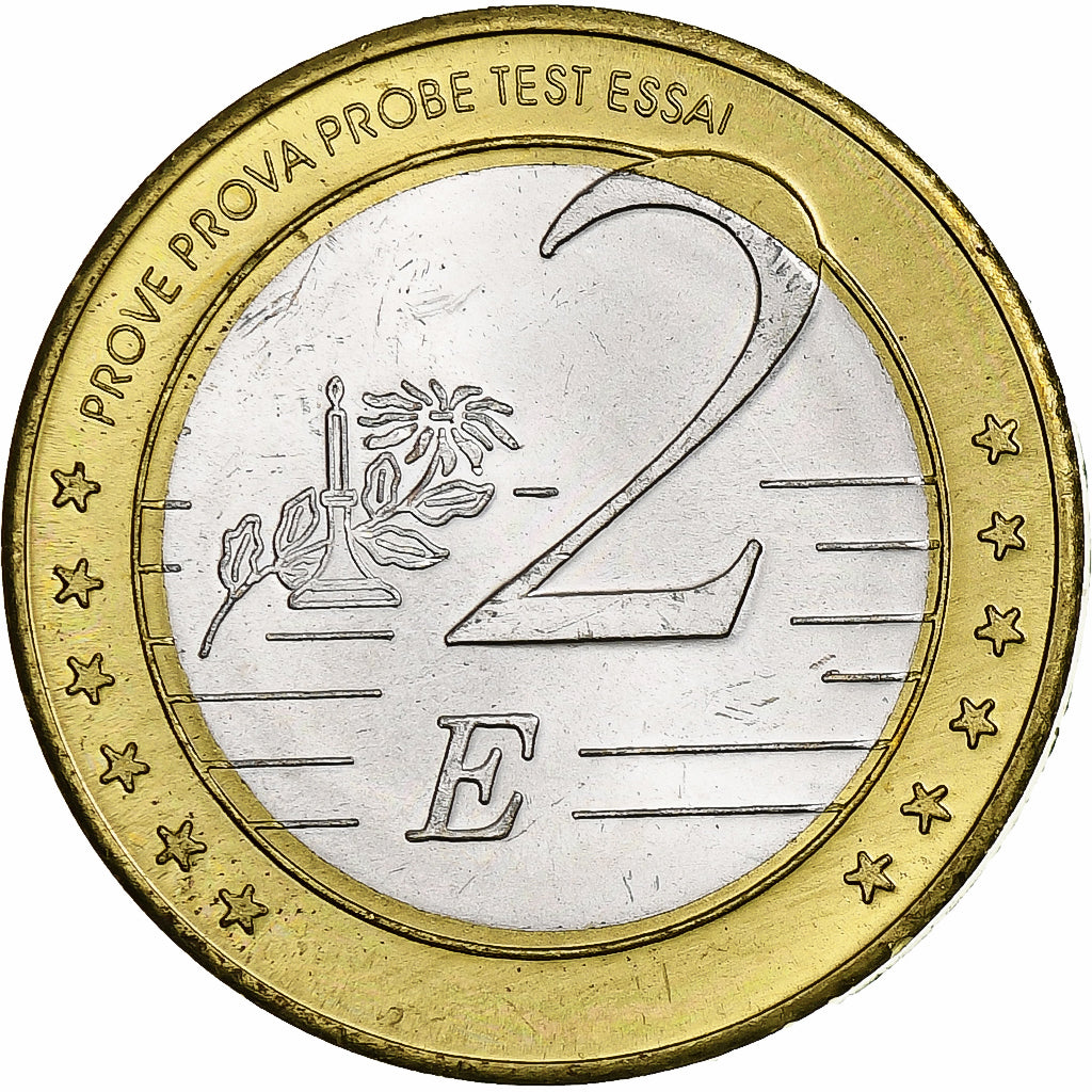 Mazedonien,
2 euro,
Fantasie-Euro-Muster