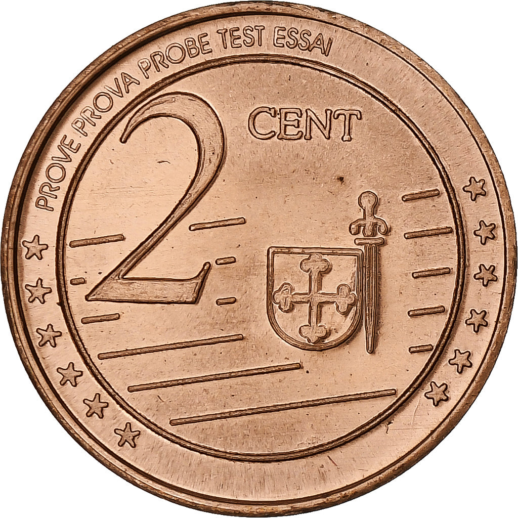 Tunesien,
2 eurocenty,
Fantasie-Euro-Muster