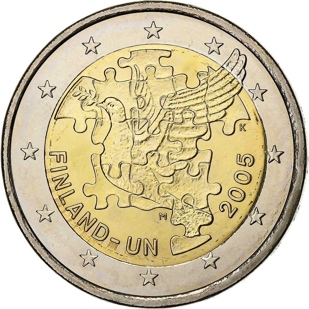Finlandia,
2 euro,
Eintritt à l'ONU