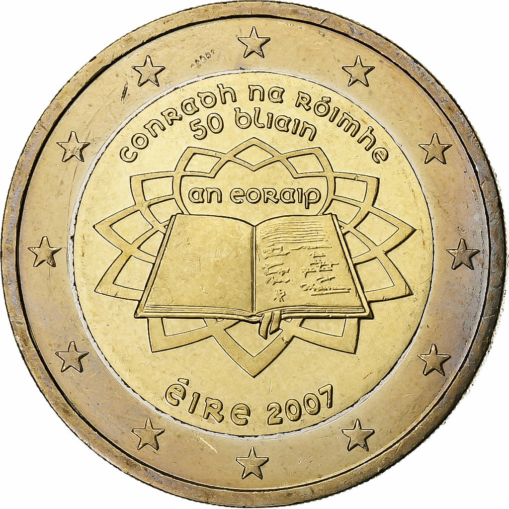 Irlandia,
2 euro,
Traité de Rome