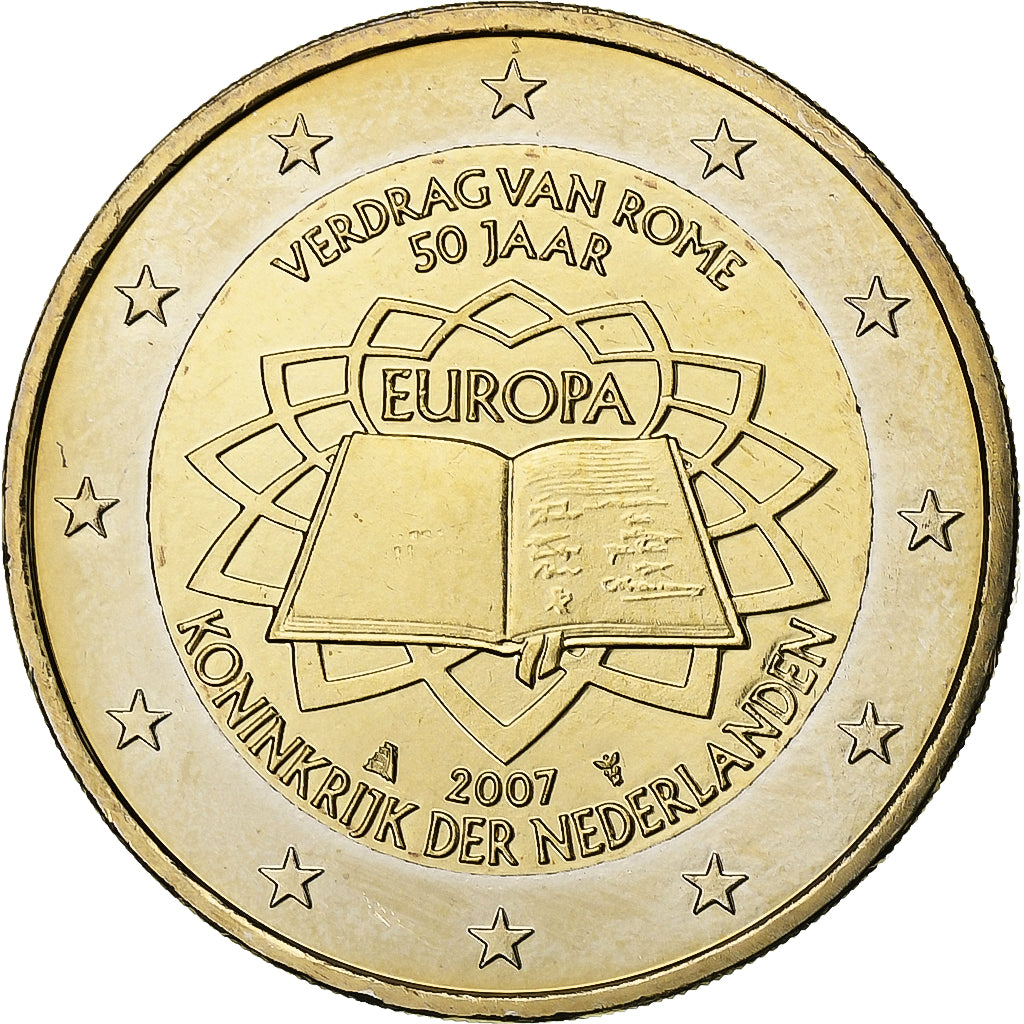 Niederlande,
2 euro,
Traité de Rome