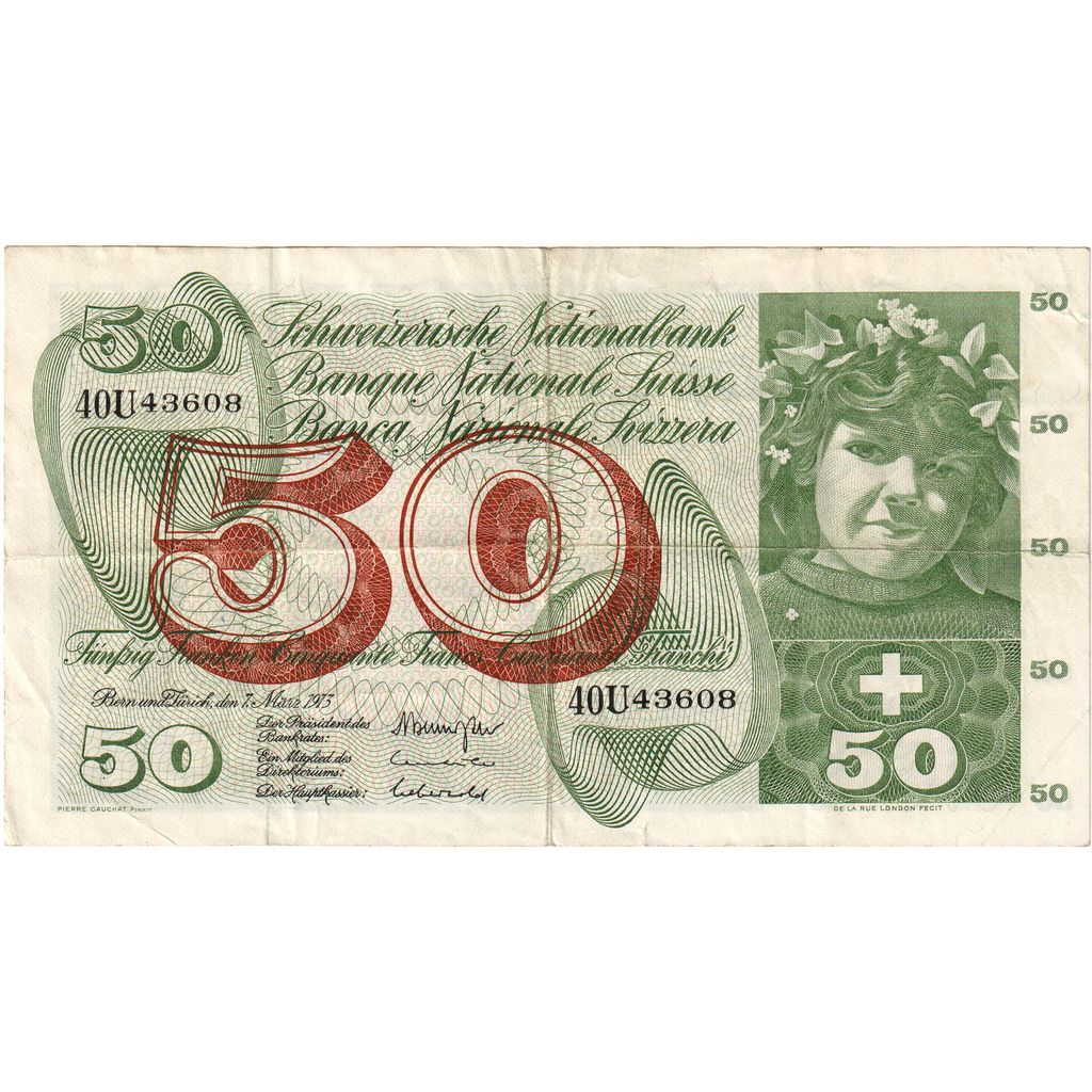 Szwajcaria,
50 Frankena,
15.01.1969