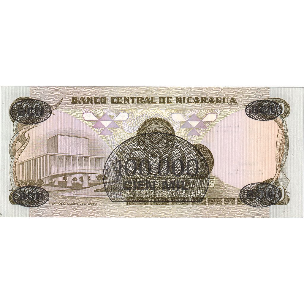 Nikaragua,
100,
000 Córdobas na 500 Córdobas