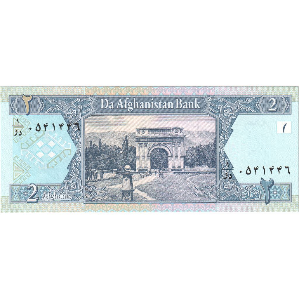 Afganistan,
2 Afgańczyków,
UNC(65-70)