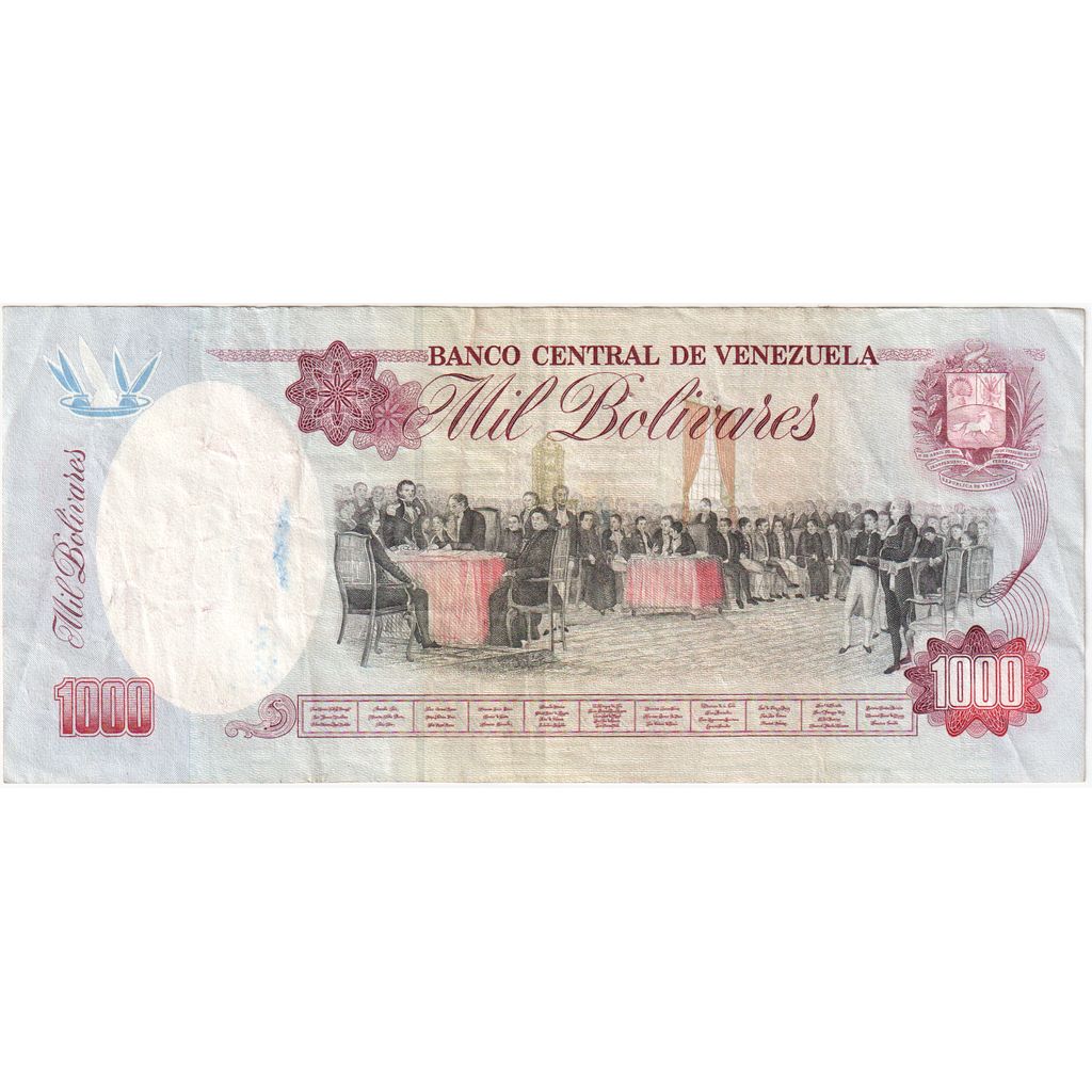 Wenezuela,
1000 boliwarów,
1991-08-08