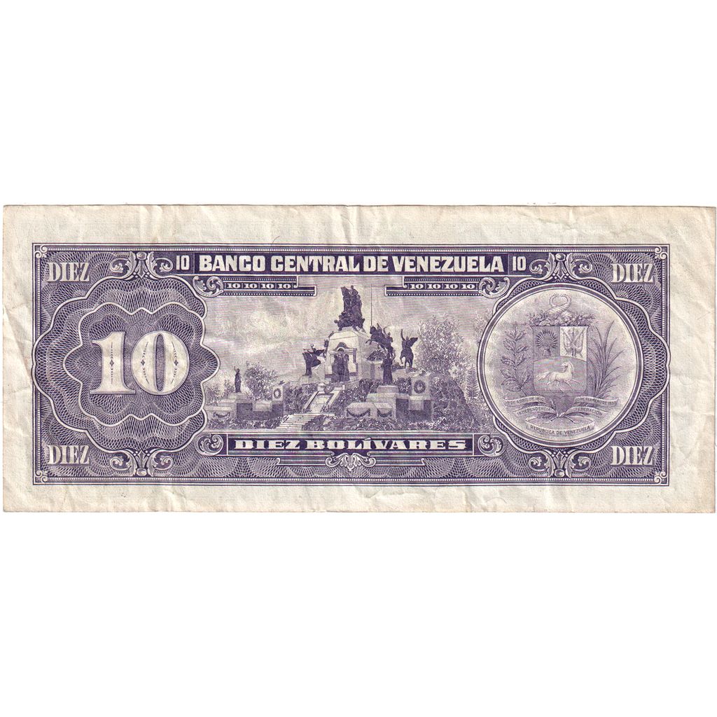 Wenezuela,
10 boliwarów,
31.05.1990