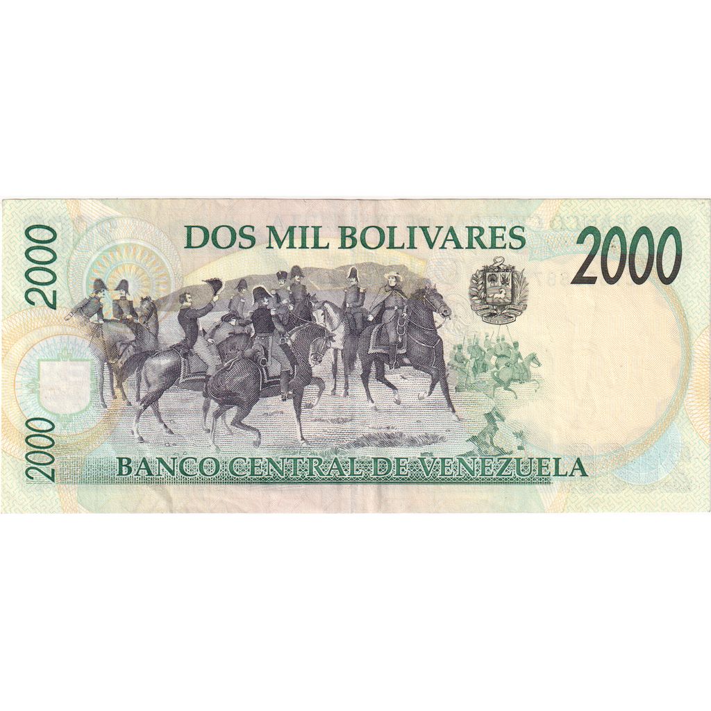 Wenezuela,
2000 boliwarów,
16.06.1997