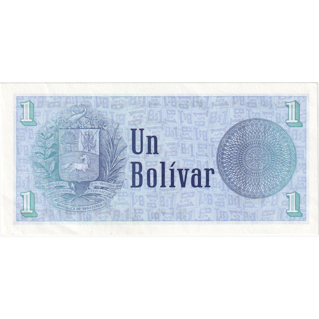 Wenezuela,
1 Boliwar,
1989-10-05