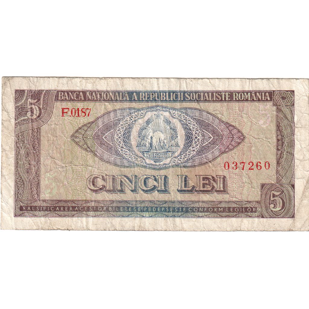 Rumunia,
5 Lei,
VF(20-25)